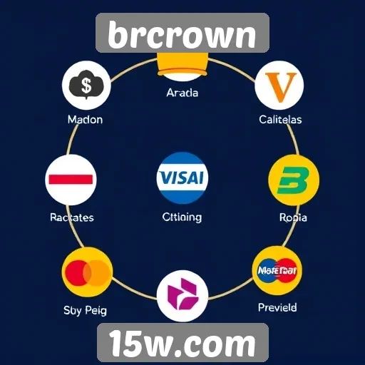 Métodos de pagamento disponíveis no brcrown